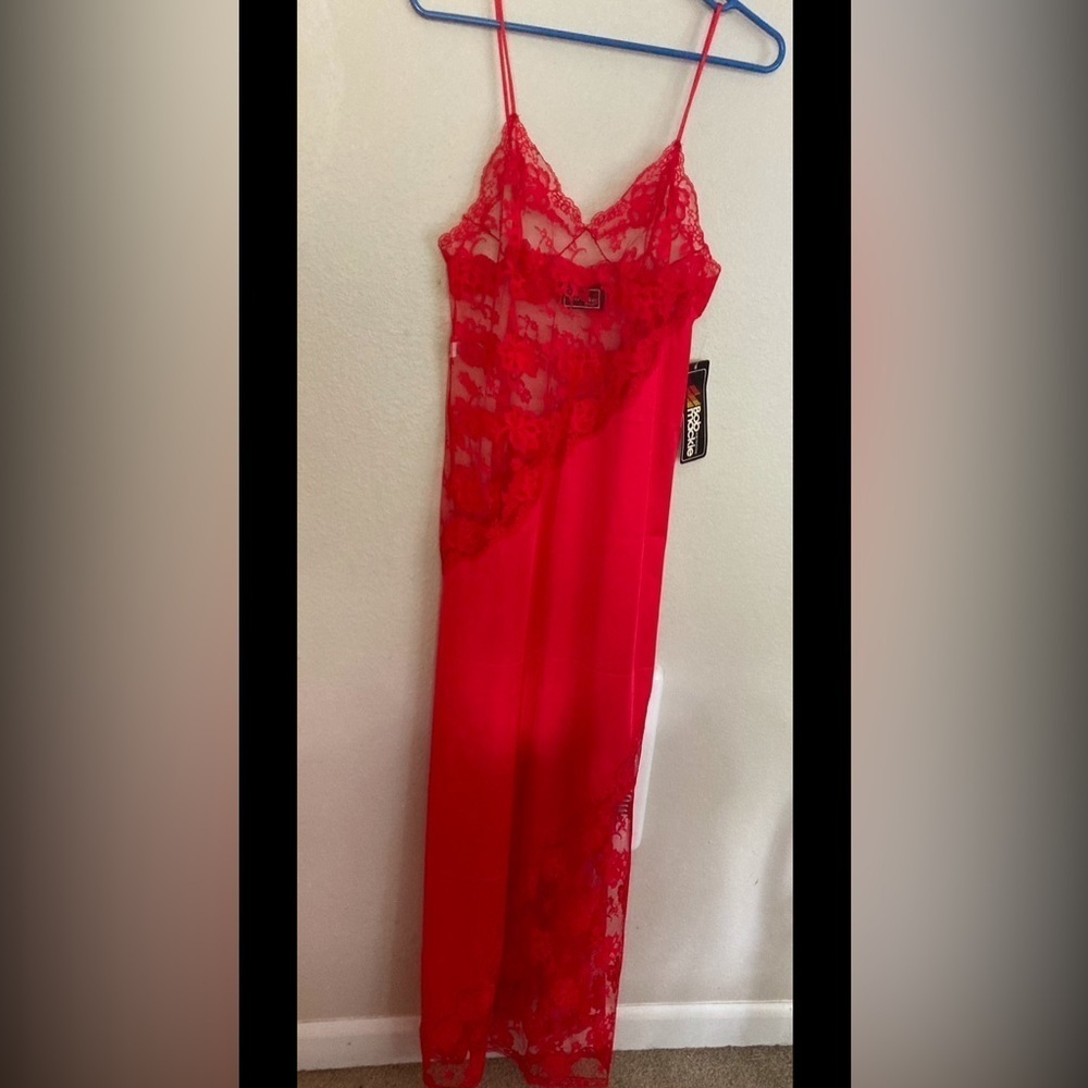 Vintage NWT Bob Mackie for Glydons Lace Slip Dress Old Hollywood Glam Lingerie M - Picture 12 of 14